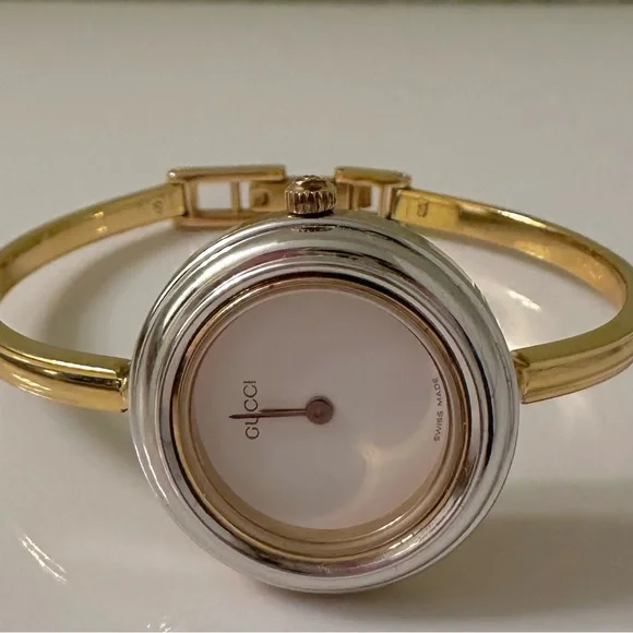 Gucci Silver Metal Bezel “Only